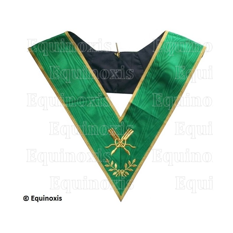 Masonic collar – Rite of Cerneau – Secretary – Machine embroidery