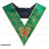 Masonic Collar – Rite of Cerneau – Worshipful Master – Acacia 224 leaves – Hand embroidery