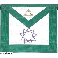 Fake-leather Masonic apron – Scottish Rite (AASR) – 8ème degré – SCPLF