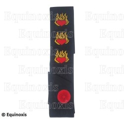 Masonic sash – Scottish Rite (AASR) – 11th degree – 3 hearts – Machine embroidery