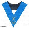 Masonic collar – Groussier French Rite – Treasurer – Machine embroidery