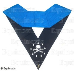 Masonic collar – Groussier French Rite – Treasurer – Machine embroidery