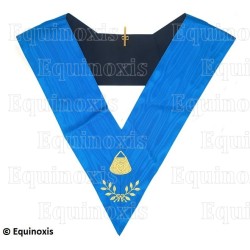 Masonic collar – Groussier French Rite – Almoner – Machine embroidery