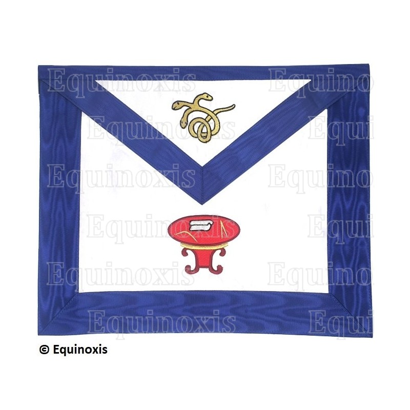 Masonic apron (satin) – Scottish Rite (AASR) – 22nd degree – Prince of Lebanon – Blue