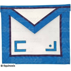 Leather Masonic apron – Memphis-Misraim – Master Mason – Masonic letters