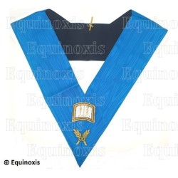 Masonic collar – Groussier French Rite – Orator – Hand embroidery