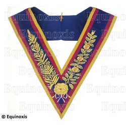 Masonic collar – Mark Degree – Officier national actif – Machine embroidery