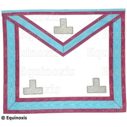 Masonic apron (vinyl) – Mark Degree – French colors – Worshipful Master