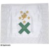 Masonic apron (satin) – Scottish Rite (AASR) – 29th degree – Hand embroidery