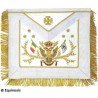 Masonic apron (leather) – Scottish Rite (AASR) – 33rd degree – Most High Grand Commander – Italian flag