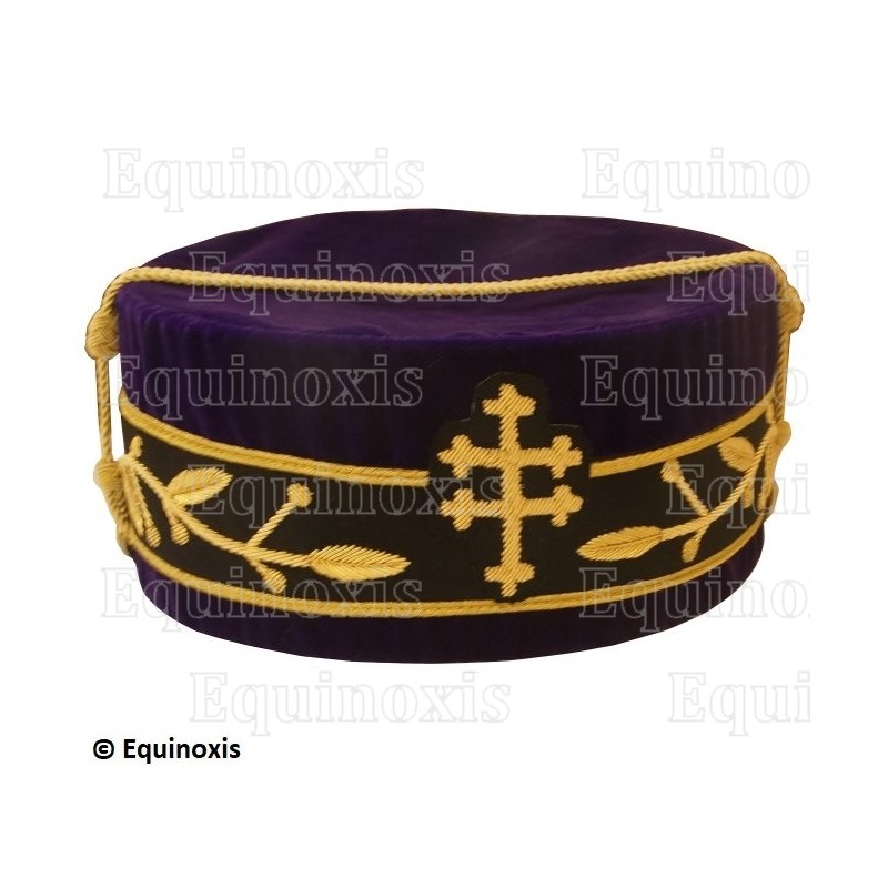 Masonic hard hat – Scottish Rite (AASR) – 33rd degree – Sovereign Grand Inspector General (SGIG) – Size 56 – Purple