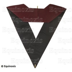 Sautoir maçonnique velours – Scottish Rite (ASSR) – 14th degree – Almoner – Hand embroidery