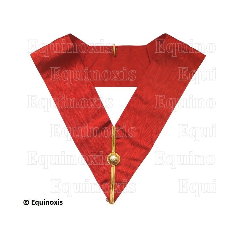 Masonic collar – Early Scottish Rite – Officer with gilt ball