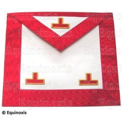 Masonic apron (leather) – Early Scottish Rite – Worshipful Master – 3 taus