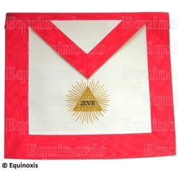 Masonic apron (fake leather) – Scottish Rite (AASR) – 13th degree – Hand embroidery