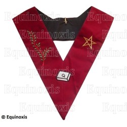 Masonic collar – Scottish Rite (AASR) – 14th degree – Machine embroidery