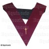 Masonic collar – Scottish Rite (AASR) – 14th degree – Tyler – Machine embroidery