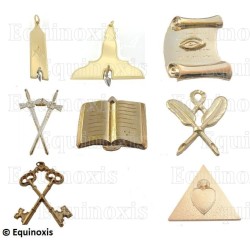 Masonic Officers' jewels – Set of 8 RSR jewels