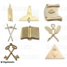 Masonic Officers' jewels – Set of 8 RSR jewels