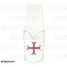 Porte-épée cuir – Porte-épée cuir blanc pour épée fine – Croix templière pattée rentrée