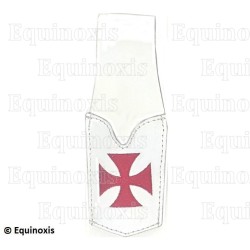 Porte-épée cuir – Porte-épée cuir blanc pour épée fine – Croix templière