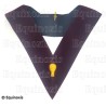 Velvet Masonic collar – Scottish Rite (AASR) – 14th degree – Keeper of the Seals – Hand embroidery