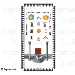 Tapis de Loge maçonnique – Rite Français – Compagnon – GLNF