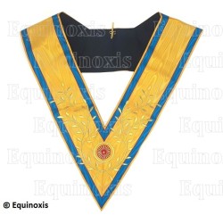 Masonic collar – Droit Humain – National Councillor – Machine embroidery