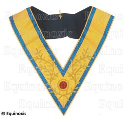 Masonic collar – Droit Humain – National Councillor – Hand embroidery