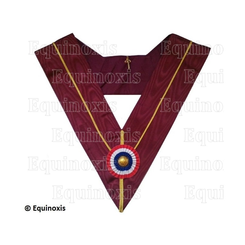 Masonic collar – Holy Royal Arch – Past Zorobabel – French rosette