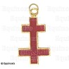 Masonic jewel – Knights Templar (KT) – Précepteur du Temple en chaire / Ancien Précepteur du Temple