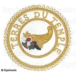 Badge / Macaron GLNF – Grande tenue provinciale – Grand Intendant – Terre du Temple – Brodé main