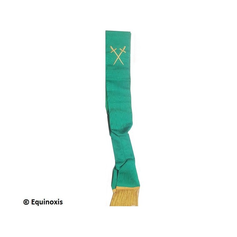 Echarpe maçonnique – Arche Royale d'Ecosse – Officier Passe de Babylone – Machine embroidery