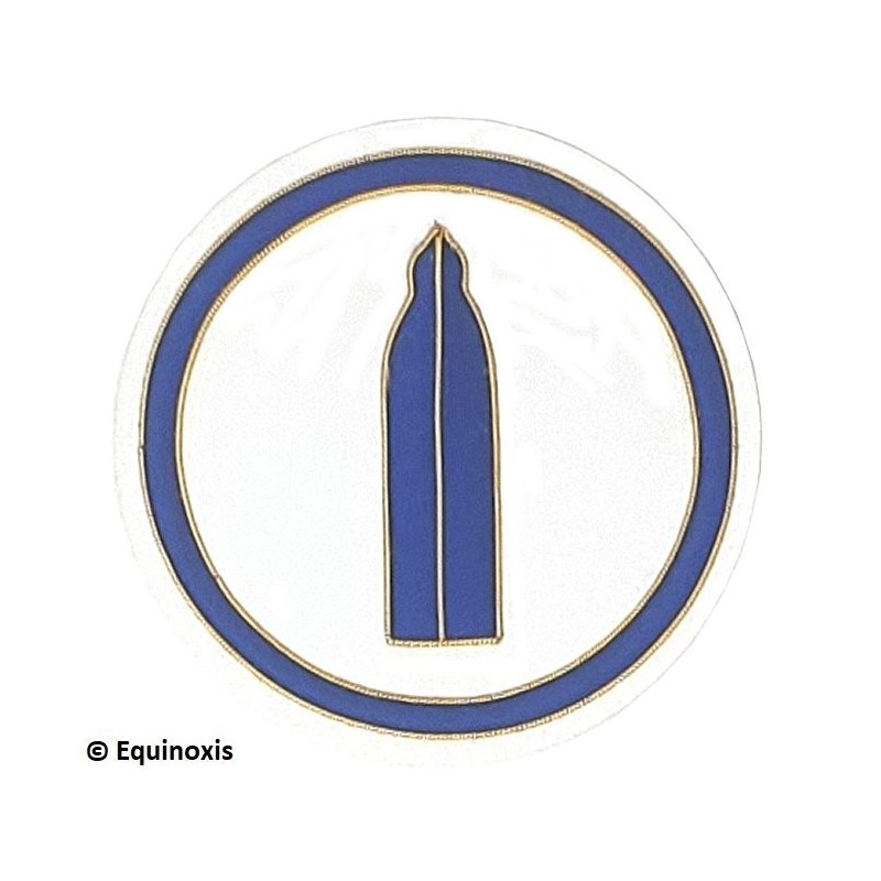 Badge / Macaron GLNF – Petite tenue nationale – Deuxième Grand Surveillant – Hand embroidery