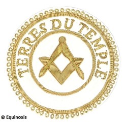 Badge / Macaron GLNF – Grande tenue provinciale – Grand Intendant – Terre du Temple – Hand embroidery