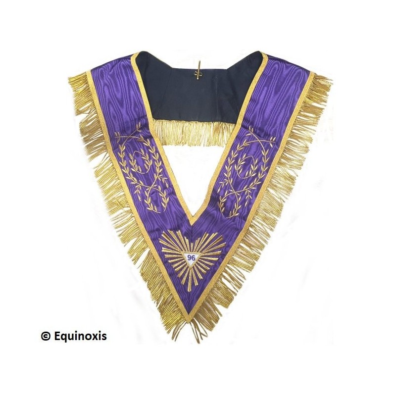 Masonic collar – Memphis-Misraim – 96th degree – Machine embroidery