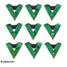 Masonic collars – Rite of Cerneau – 9-Officers pack – Machine embroidery