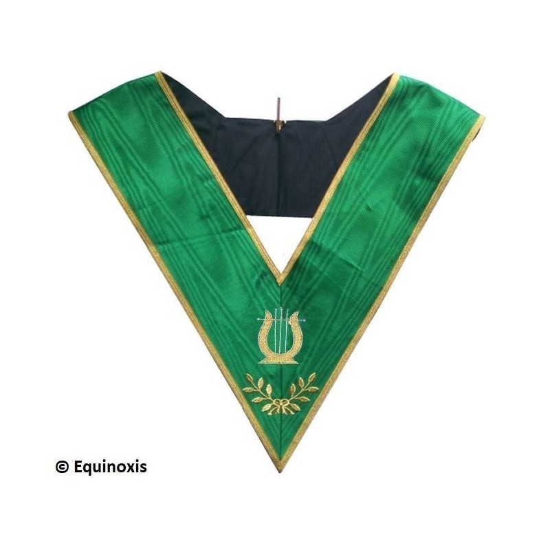 Masonic collar – Rite of Cerneau – Organist – Machine embroidery