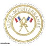 Badge GLNF – Grande tenue provinciale – Passé Grand Porte-Etendard – Alpes-Méditerranée – Machine embroidery