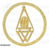 Badge – Holy Royal Arch – National Officer – 3rd Grand Principal – Hand embroidery