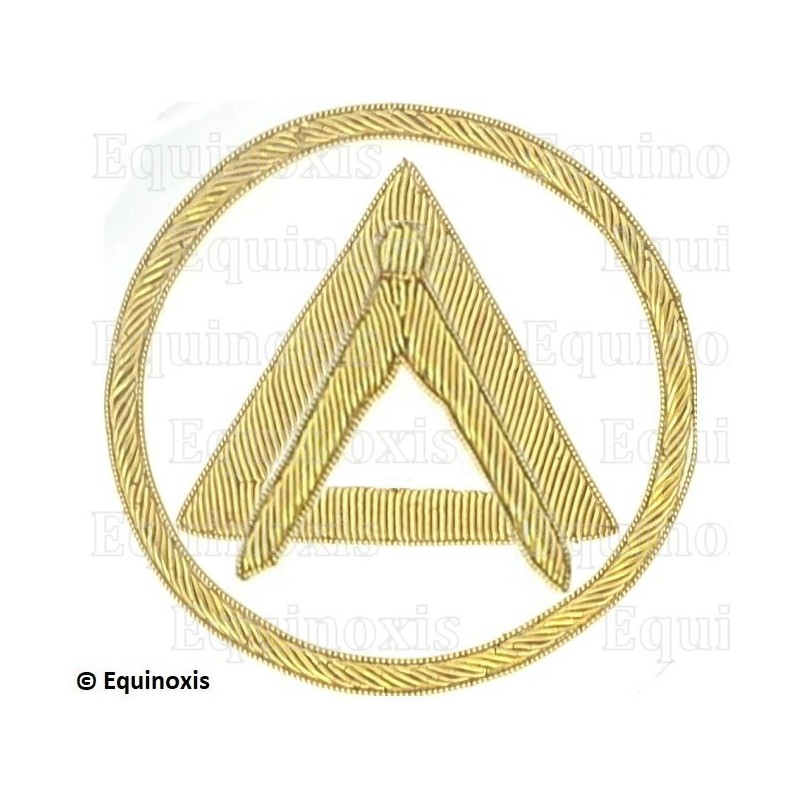 Badge / Macaron – Holy Royal Arch – Officier National – Grand Inspecteur – Hand embroidery