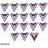Masonic collars – Mark degree – Set de 17 sautoirs – Sans cocarde