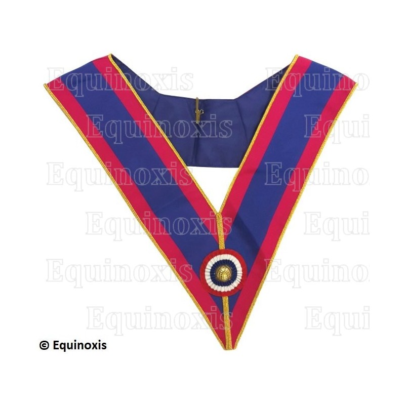 Masonic collar – Mark degree – Officier Provincial actif – Cocarde tricolore