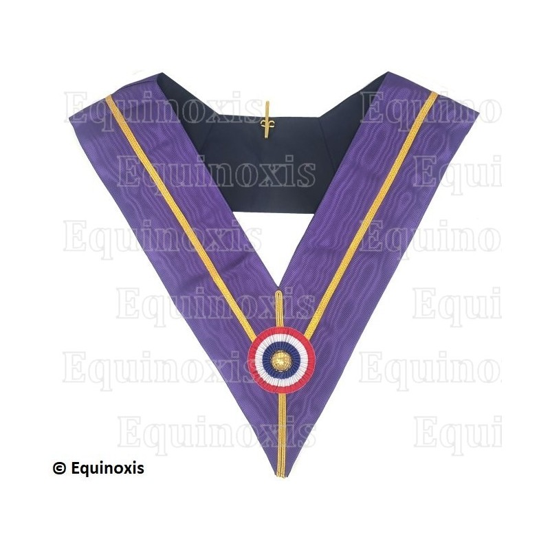 Masonic collar – Ordre des Maîtres Royaux Choisis (ORMC) / Cryptique – Passé TFIM
