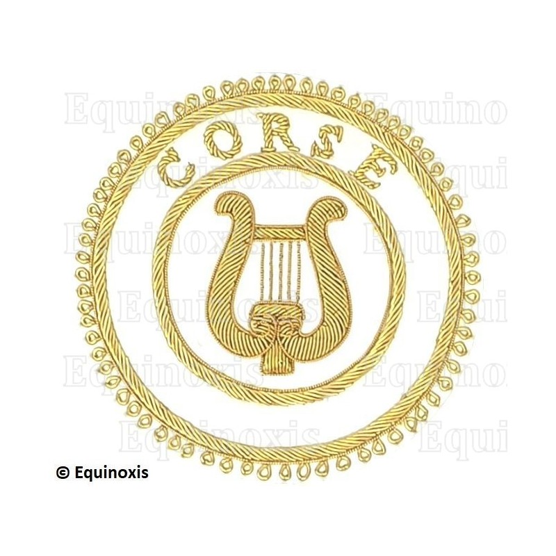 Badge GLNF – Grande tenue provinciale – Grand Organist – Corse – Hand embroidery