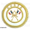 Badge / Macaron GLNF – Grande tenue provinciale – Passé Grand Porte-Etendard – Corse – Hand embroidery
