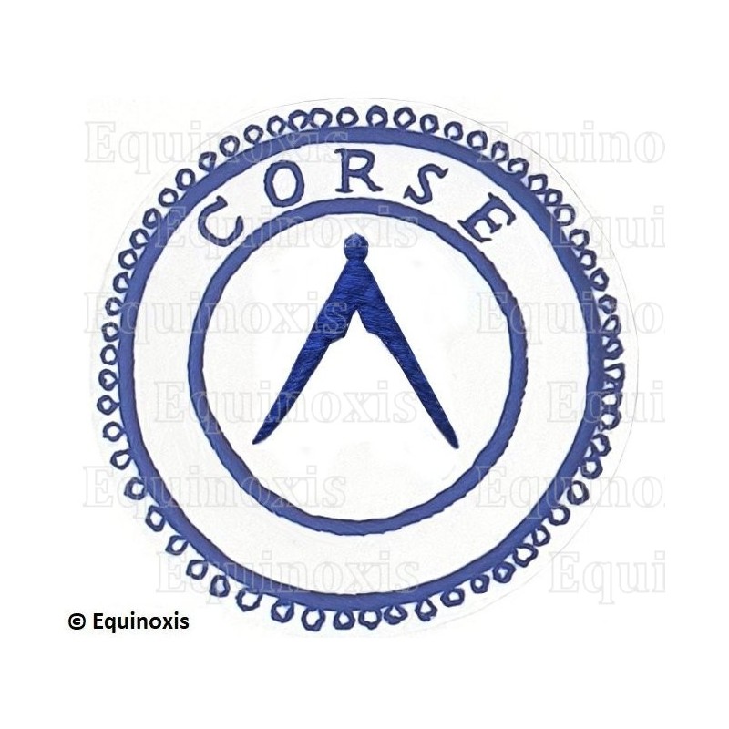 Badge GLNF – Petite tenue provinciale – Grand Inspecteur – Corse – Hand embroidery