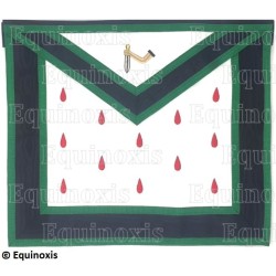 Tablier maçonnique en simili cuir – Cerneau Rite – 9th degree