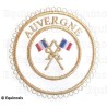 Masonic badge – Grande tenue provinciale – Passé Grand Porte-Etendard – Auvergne – Machine embroidery