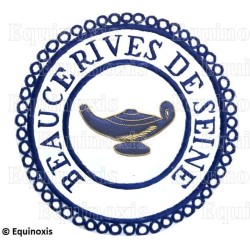 Badge / Macaron GLNF – Petite tenue provinciale – Grand Précepteur – Beauce - Rives de Seine – Hand embroidery